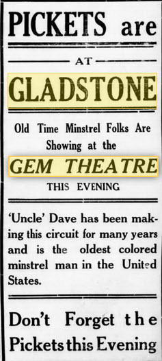 Gem Theatre - 29 MAR 1917 AD